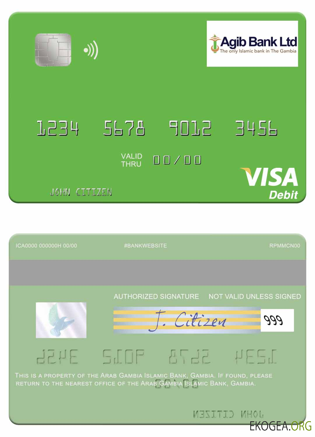 Carte de débit visa Gambie Arabe Gambie Banque Islamique